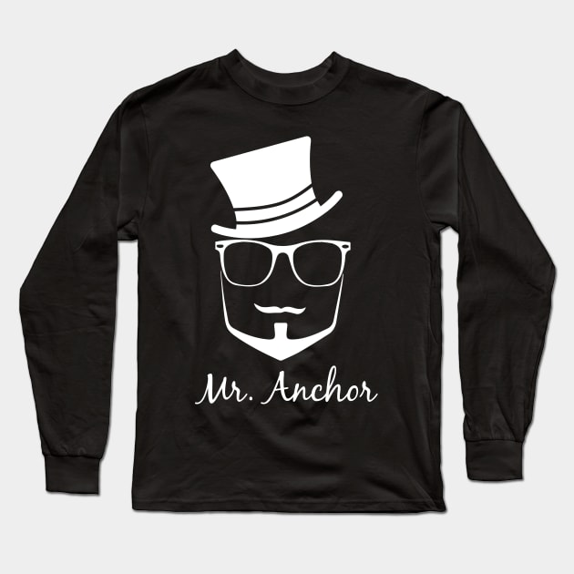 Mr Anchor Beard T-Shirt Long Sleeve T-Shirt by biNutz